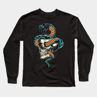 Snake Skull Long Sleeve T-Shirt